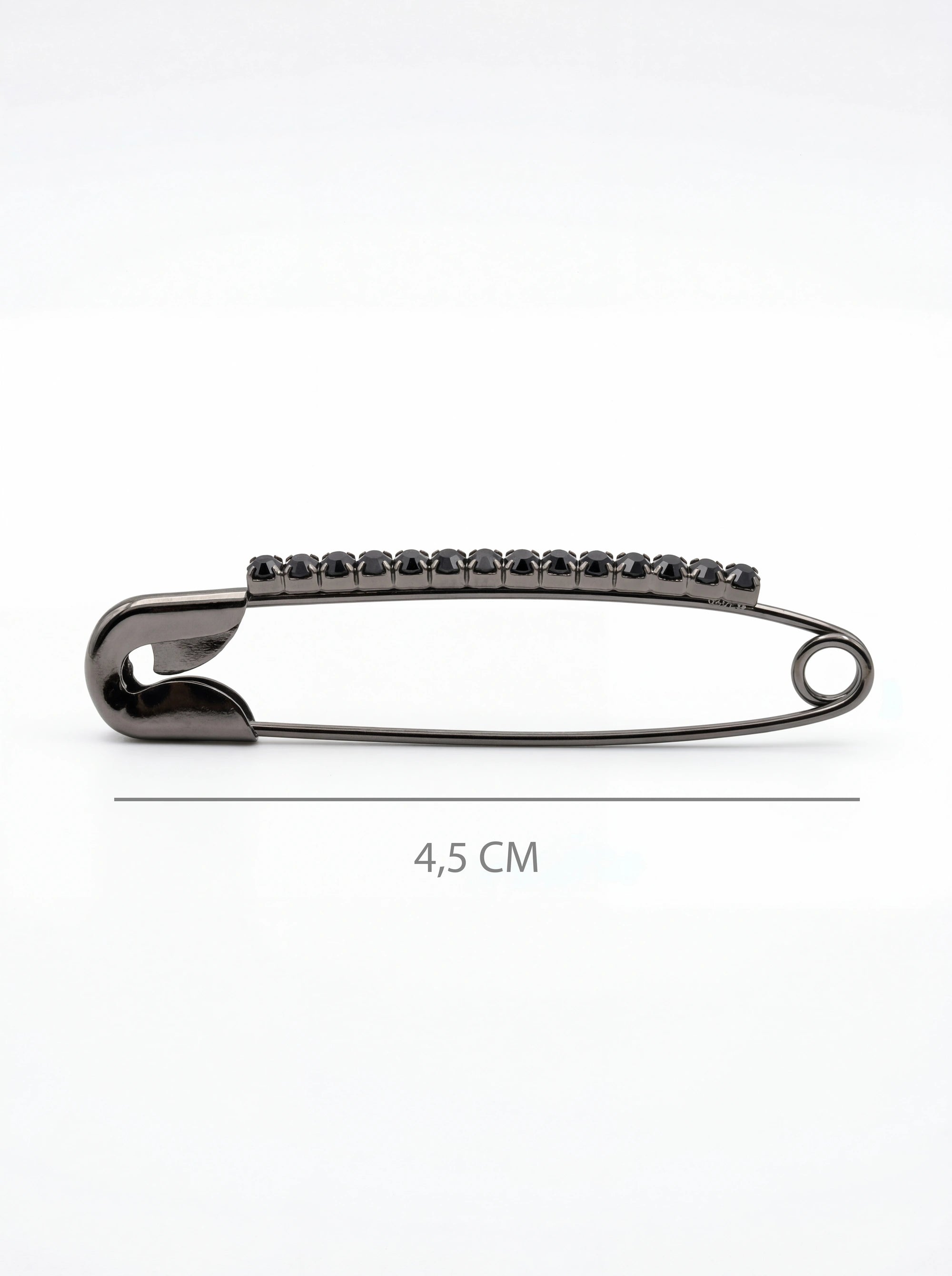 Rhinestone Safety Pin | Hijab & Shawl Pin Set of 6 (Gold, Silver, Black) | 4.5 - 1 cm