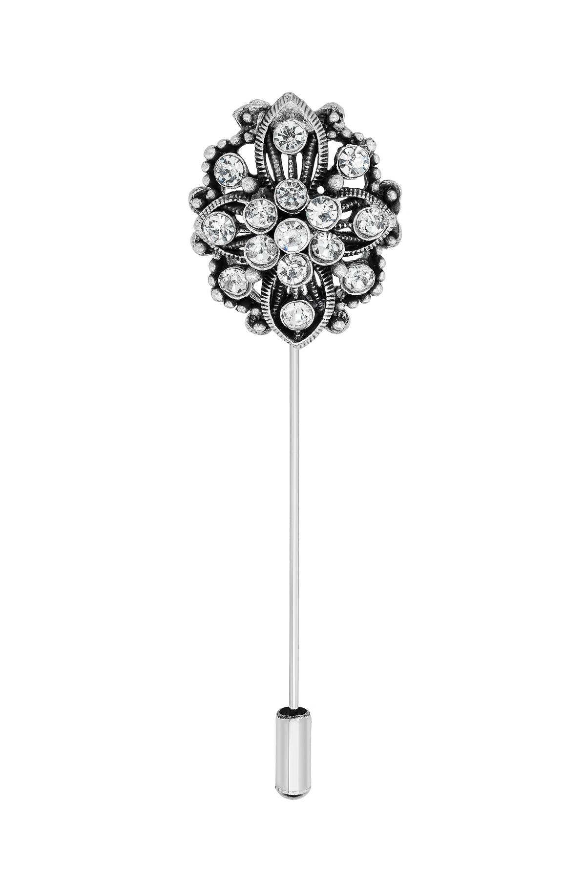 Crystal Rhinestone Shawl Pin